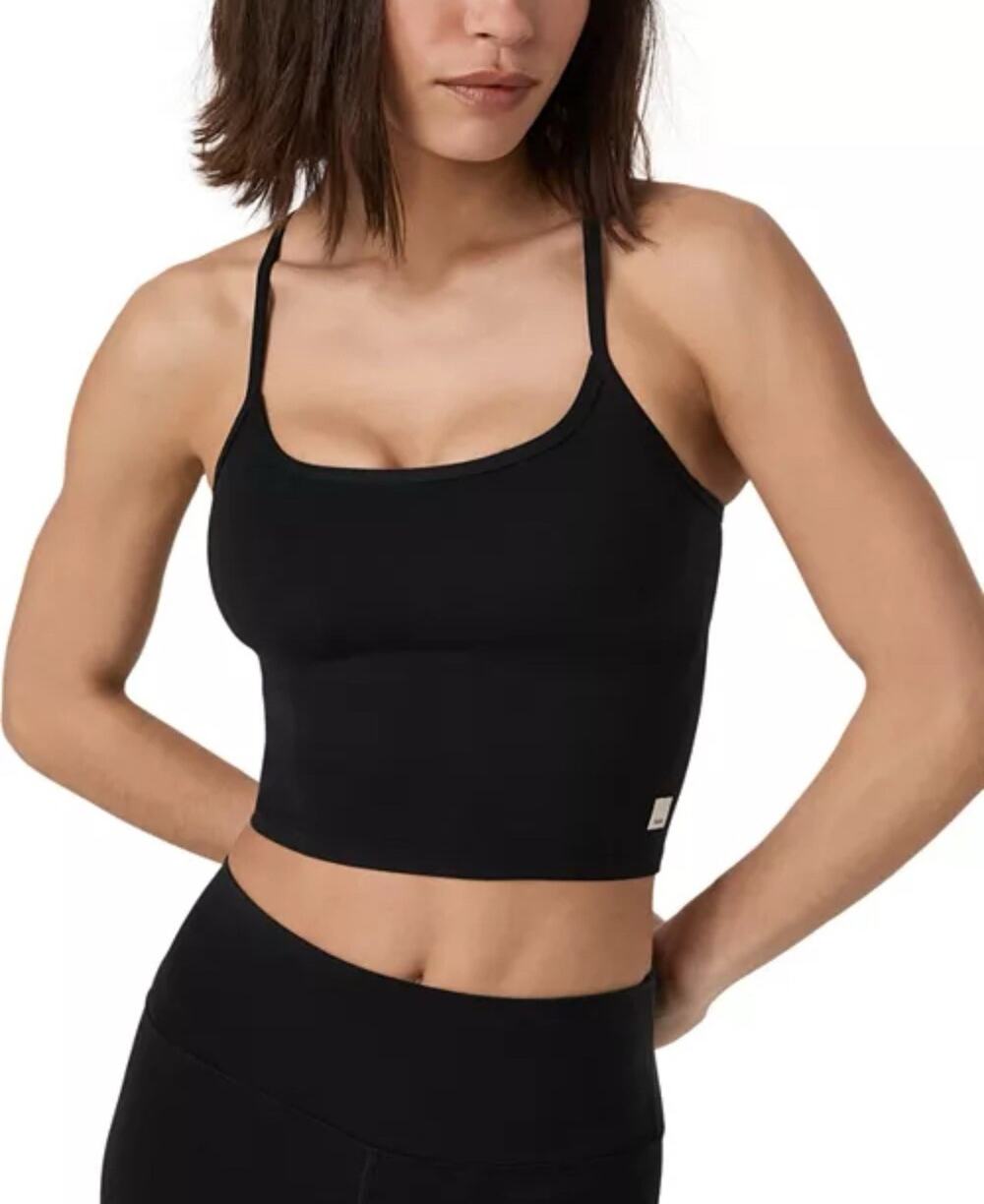 Vuori AllTheFeels Tank Top 2.0 Black Bliss Blend Racerback Women's Size S